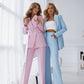 2-Piece Suite Belted Double Breasted