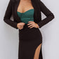Crop Jacket Skirt Suit 2-Piece