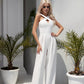 Cross-Neck Sleeveless Jumpsuit
