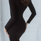 Alexa Queen Anne Neckline Midi Dress