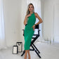 Pencil Backless Midi Dress