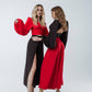 High Waist Slit Cuff Culottes
